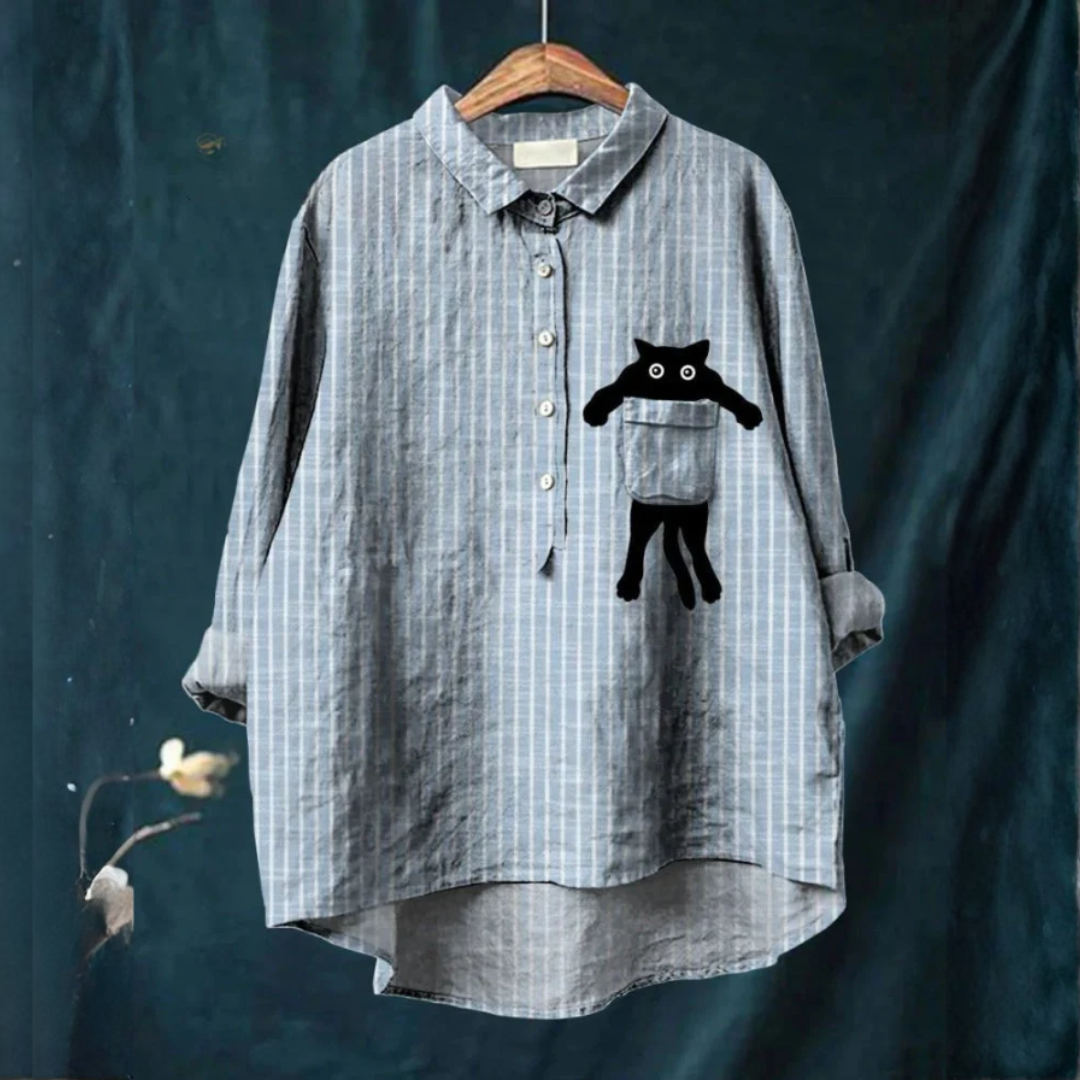 Naiara / Camisa de lino estampada